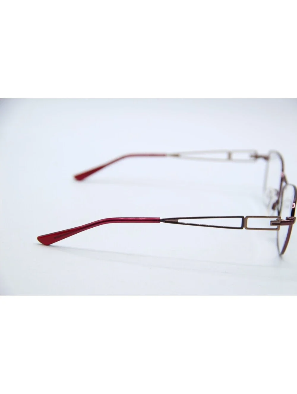 Charmant Titanium Perfection Ch12145 Bu Burgundy Authentic Eyeglasses 52-17